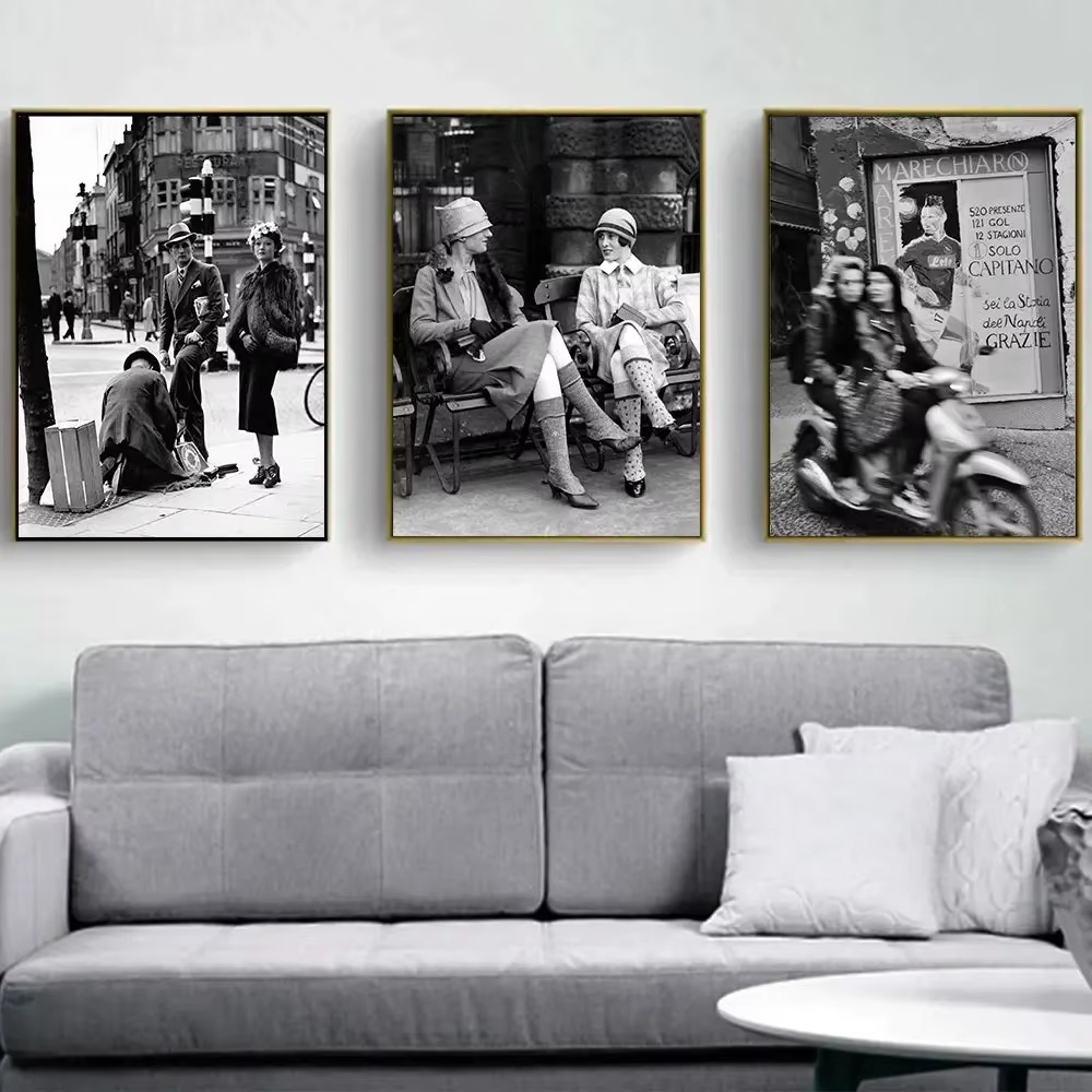 Vintage Fashion Art - Moda Siyah Ve Beyaz Vintage Fotoğraf
