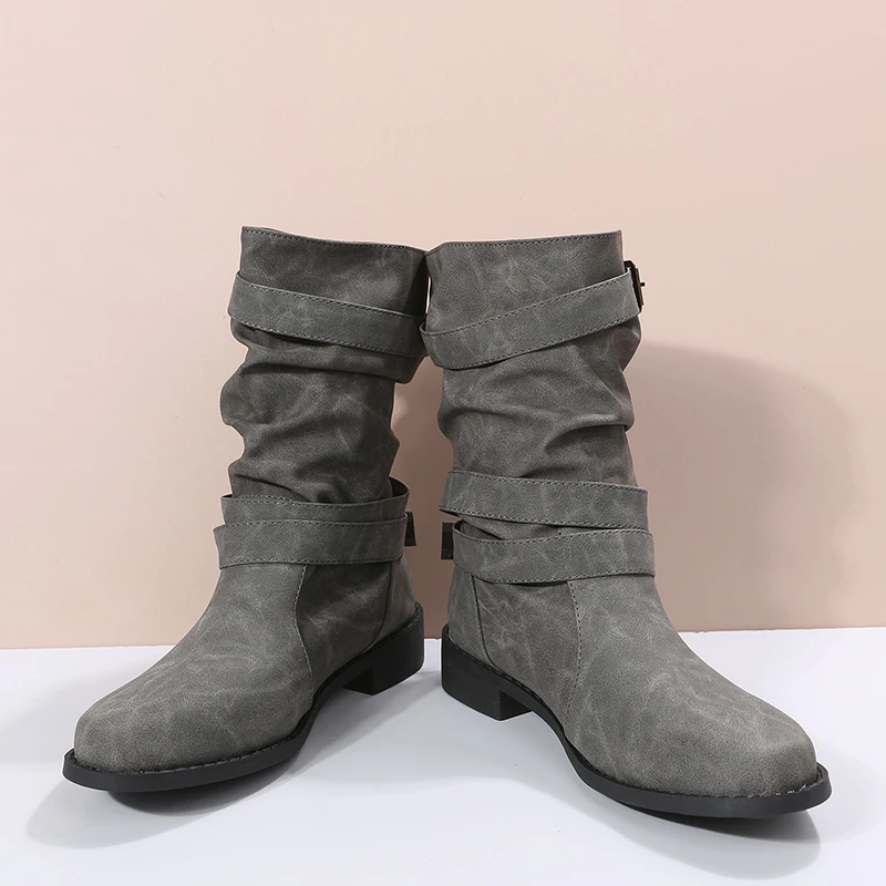 Vintage Fashion Rome - Kadın tek çizmeler yeni Vintage Buffed