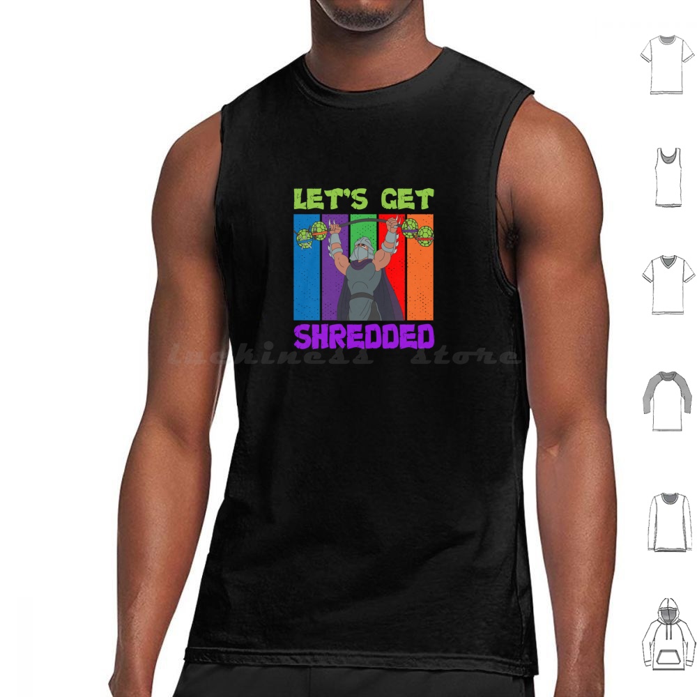 Turtleneck Knit 90S - Let's Get Shredded Tank Tops Yelek