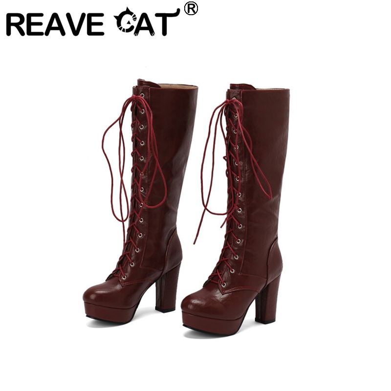 Vintage And Modern Fashion - REAVE KEDI Vintage Kadın Diz Çizmeler
