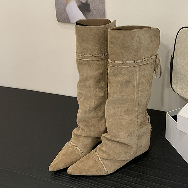 Vintage And Modern Fashion - Liyke Moda Tasarım İpli Bağcıklı Diz