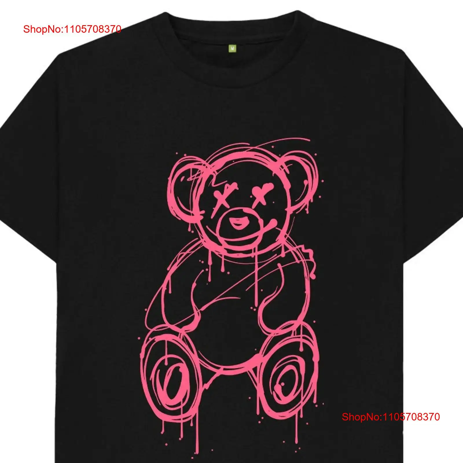 Vintage Fashion Sketches - Teddy Bear Sketch Tişört Vintage Yıkanmış