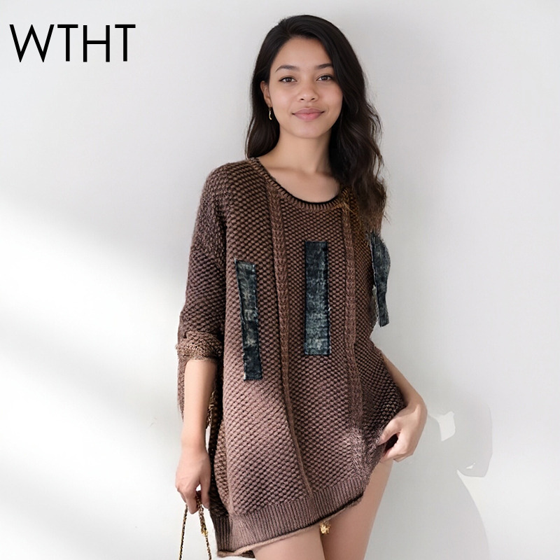 Vintage Fashion Influencers - WTHT Vintage Trendy Kadın Patchwork Günlük