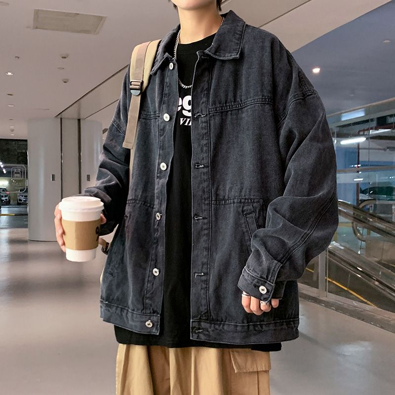 Patchwork Jean Jacket - 2025 Kış Erkek Kot Montları Giyim