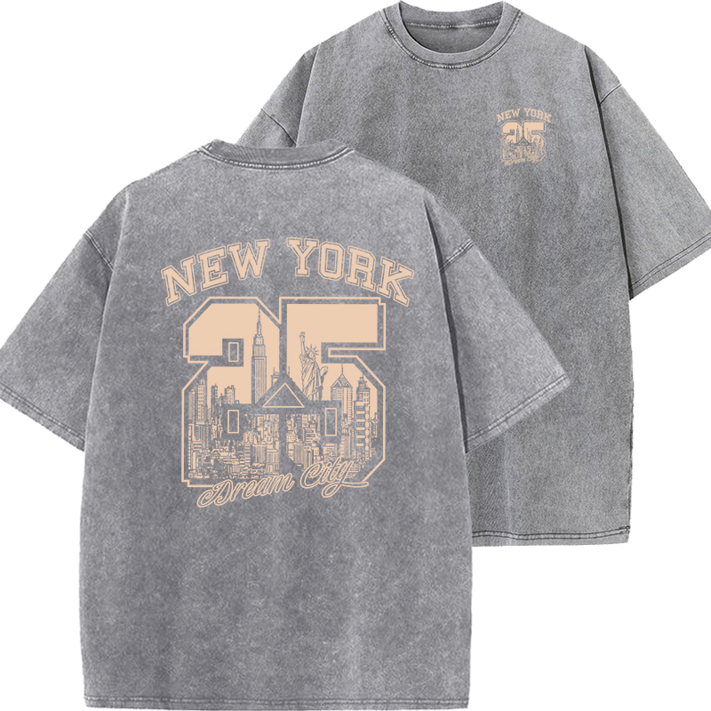 Vintage Fashion York - New York Şehir Komik Baskı Kadın