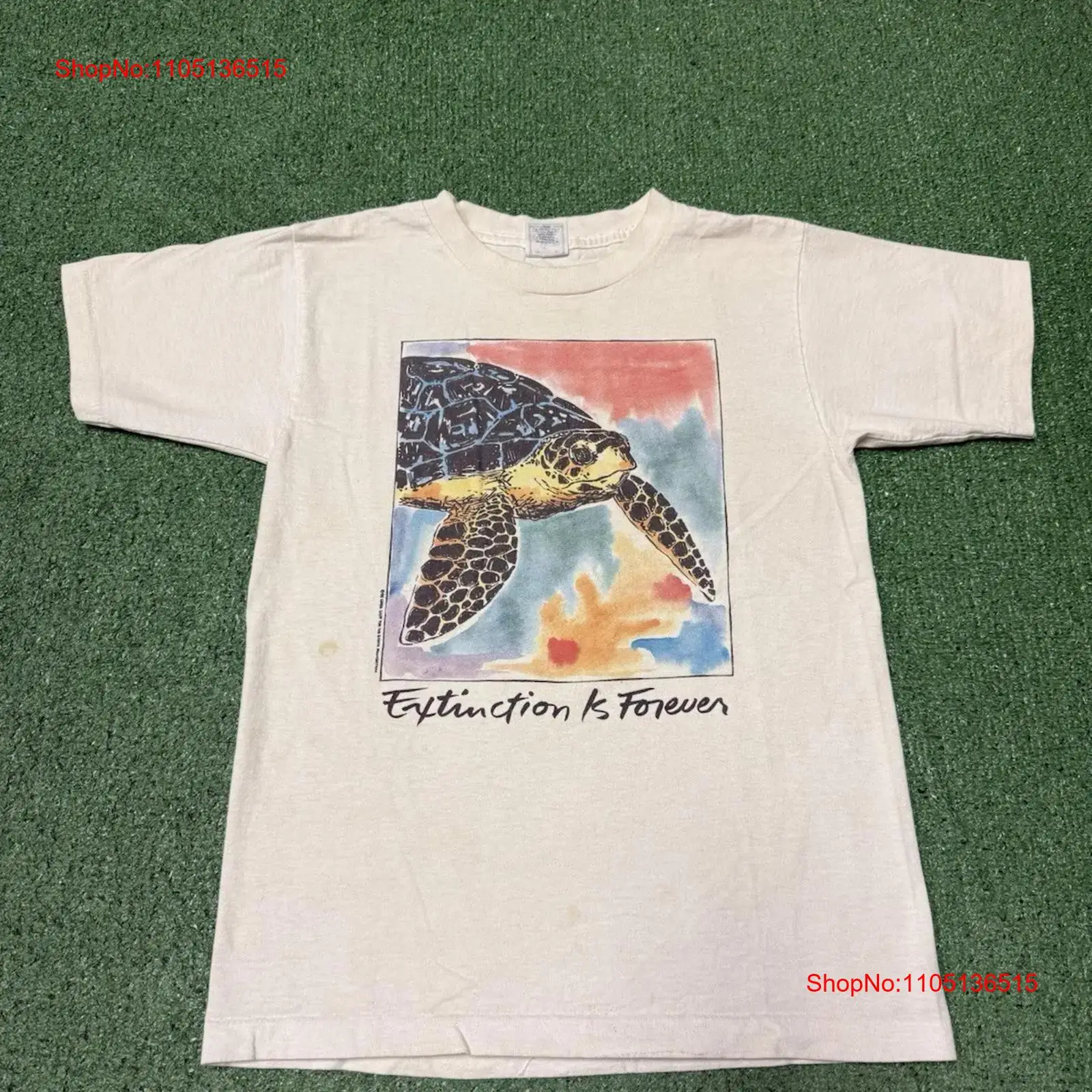 Turtleneck Knit 90S - Vintage 90'lar Extinction Is Forever Deniz