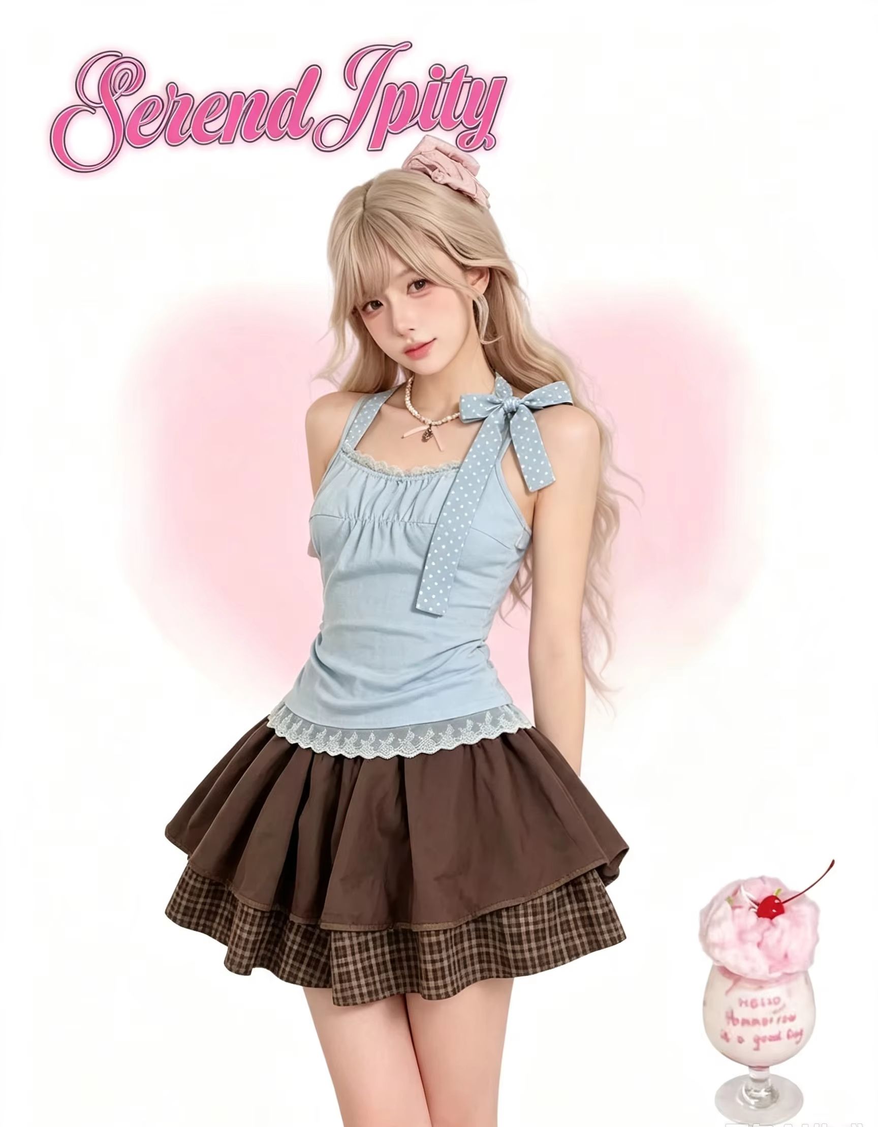Vintage Fashion Outfit - Japon Harajuku Y2K Vintage Tatlı Lolita