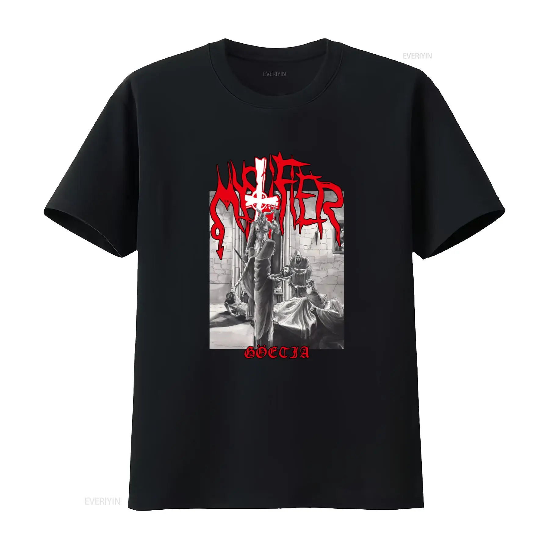 Vintage Fashion Influencers - Mystifier Goetia Siyah Metal Tişört Sarcofago