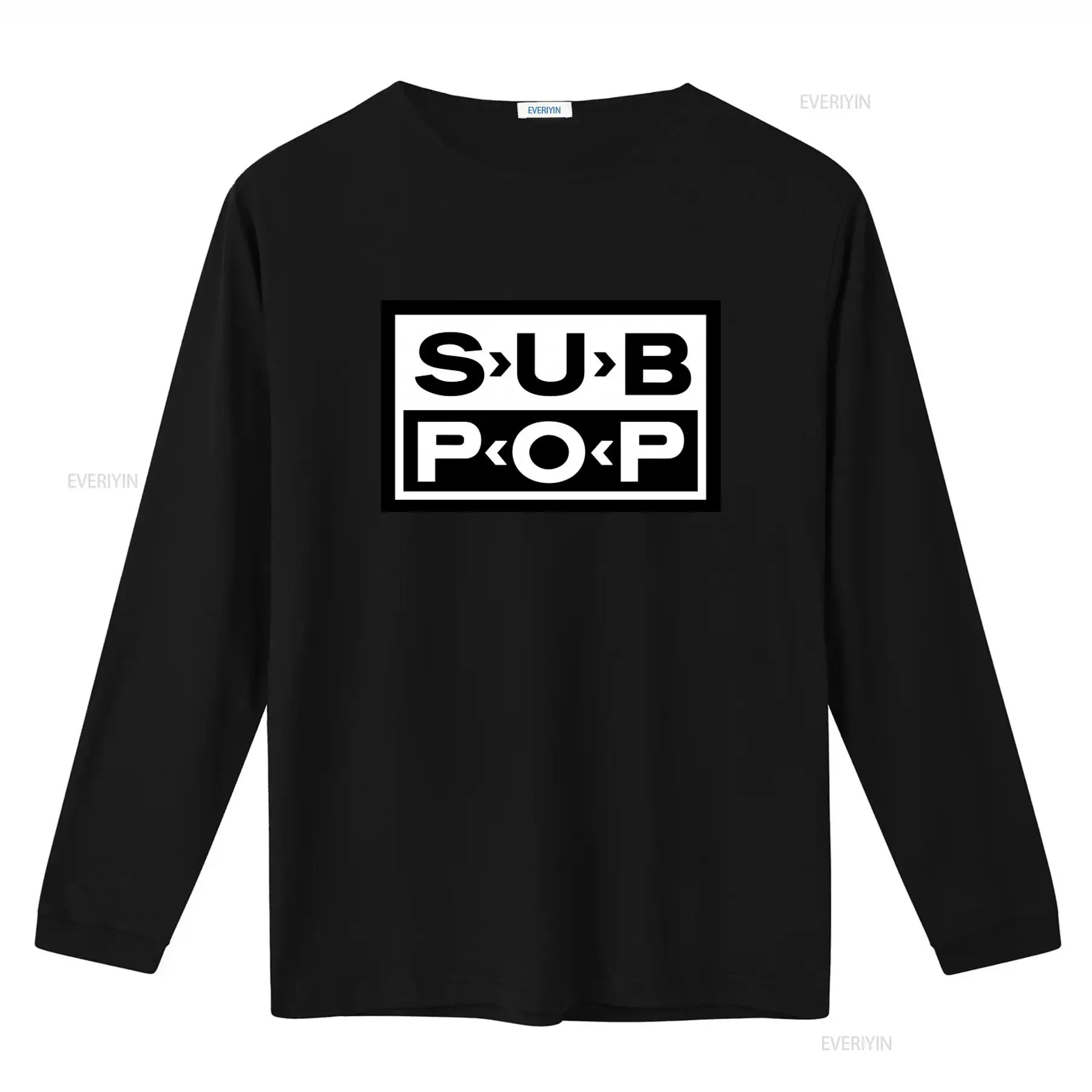 Sub Pop Logolu Tişört Siyah Be - Vintage Fashion Style Men incelemesi ve fiyatı