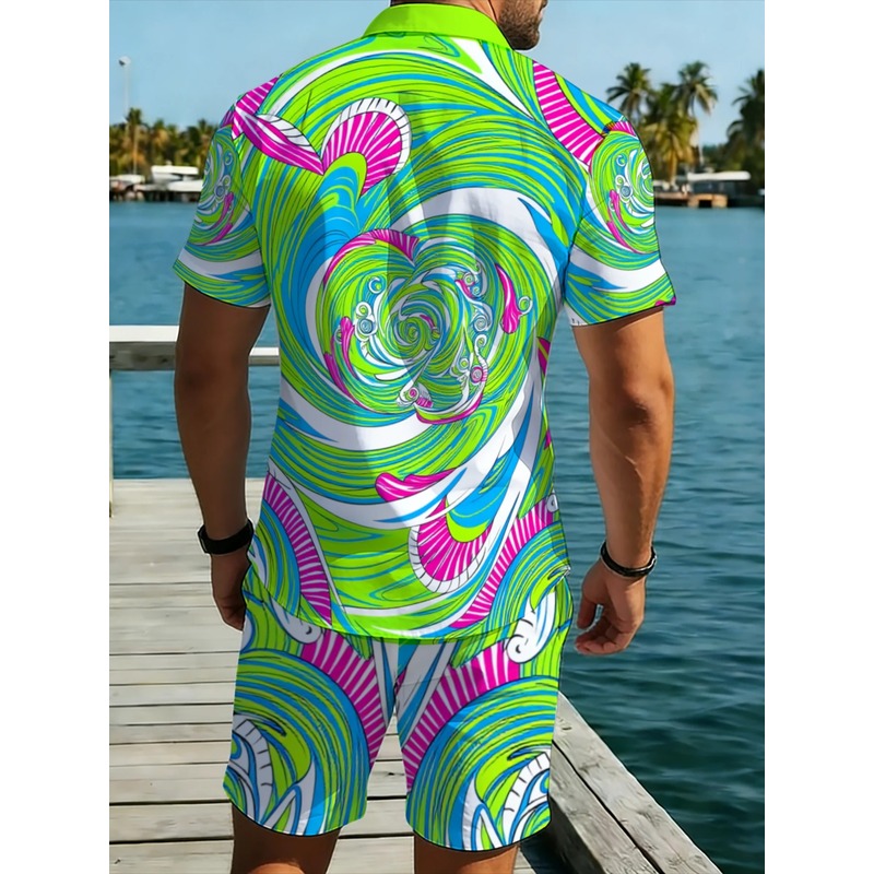 Dokusuz Daire Desenli Erkek Ya - Printed Floral Shirt incelemesi ve fiyatı