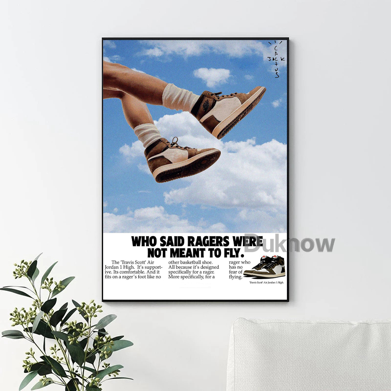 Moda trendleri basketbol Sneak - Vintage Fashion Prints For Wall incelemesi ve fiyatı