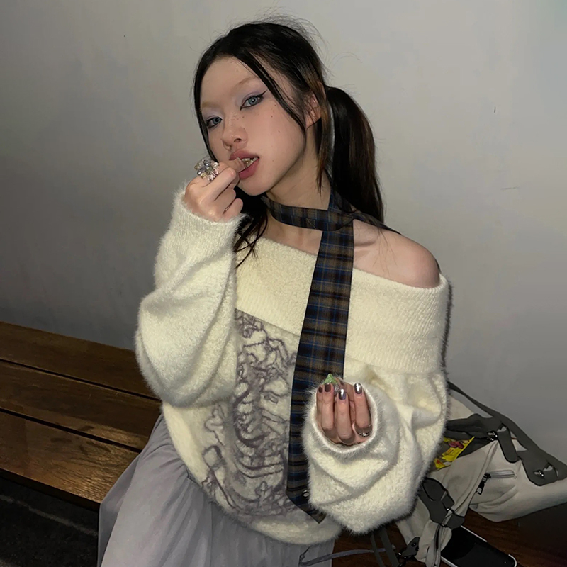 Karrram Japon Y2k İşlemeli Kaz - Turtleneck Knit 90S incelemesi ve fiyatı