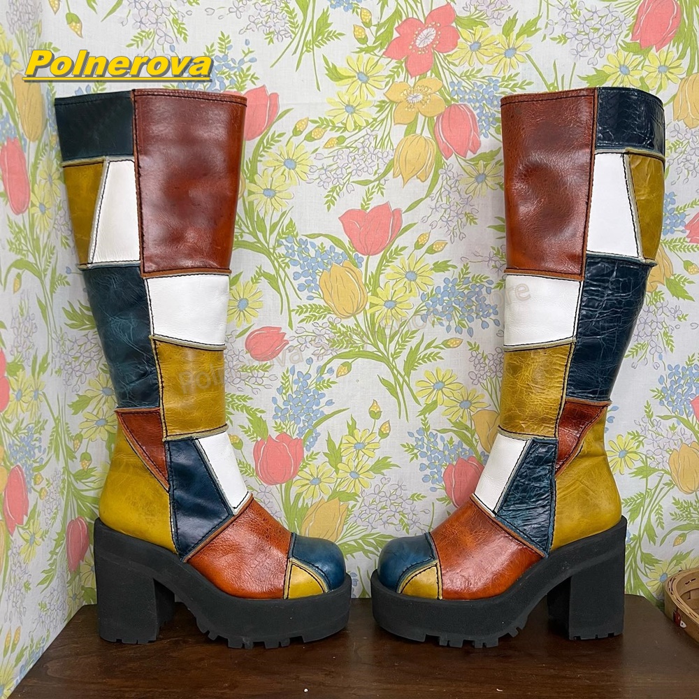 Kadın Retro Patchwork Deri Diz - Vintage And Modern Fashion incelemesi ve fiyatı