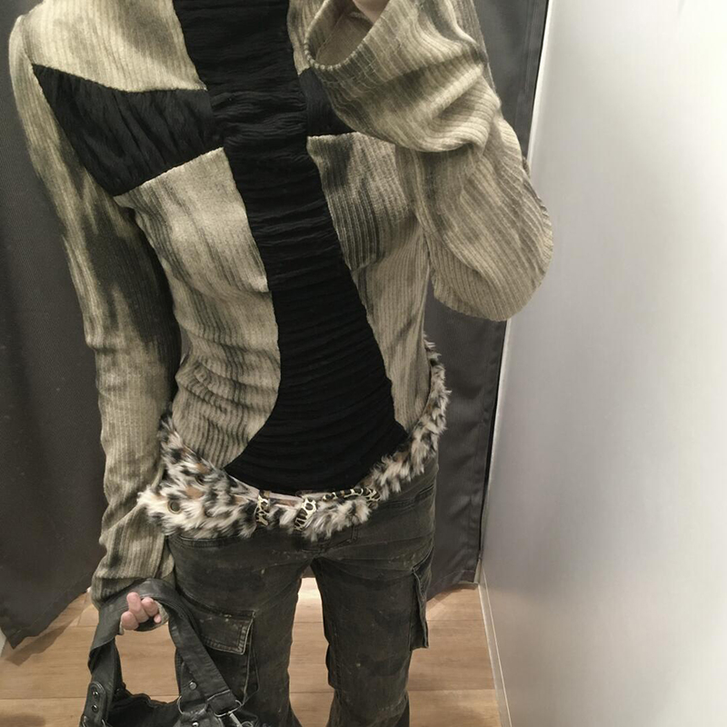 Goth Cross Subculture ince üst - Turtleneck Knit 90S incelemesi ve fiyatı