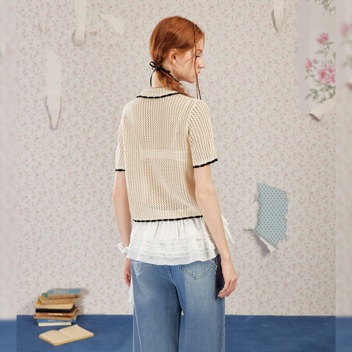 Kadın Örme Nervürlü Bluz Gömle - Vintage Fashion Korea incelemesi ve fiyatı