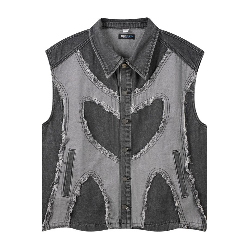 Avrupa ve Amerikan erkek yaka  - Patchwork Jean Jacket incelemesi ve fiyatı