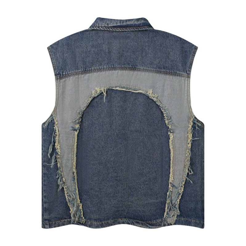Avrupa ve Amerikan erkek yaka  - Patchwork Jean Jacket incelemesi ve fiyatı