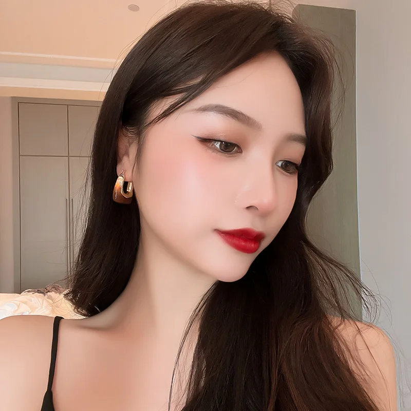 Yeni Zarif Şeffaf Reçine Geome - Vintage Fashion Korea incelemesi ve fiyatı