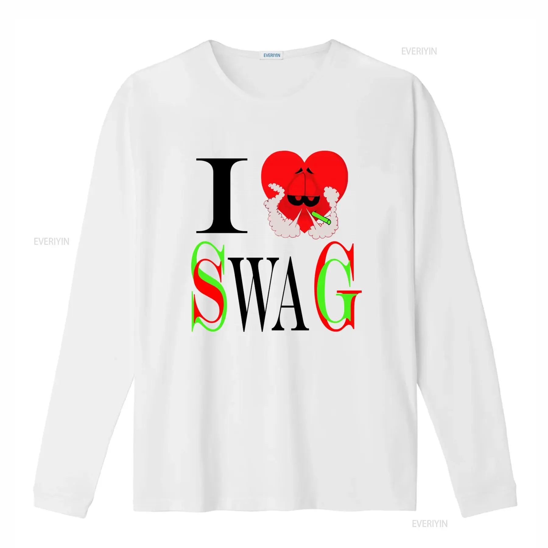 I Swag Kalp Baskılı Tişört Ret - Vintage Fashion Style Men incelemesi ve fiyatı
