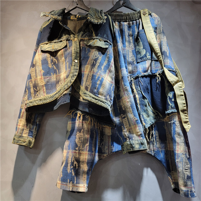 WTHT Moda kadın Düzensiz Patch - Patchwork Jean Jacket incelemesi ve fiyatı