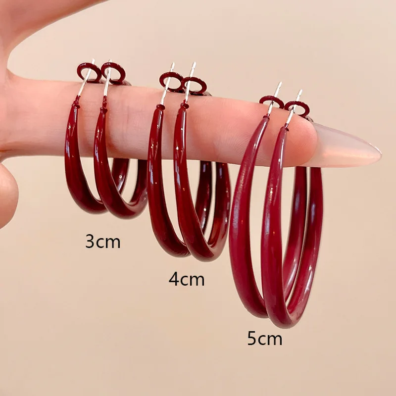 Charm Trendy Şarap Kırmızı Ren - Vintage Fashion Korea incelemesi ve fiyatı