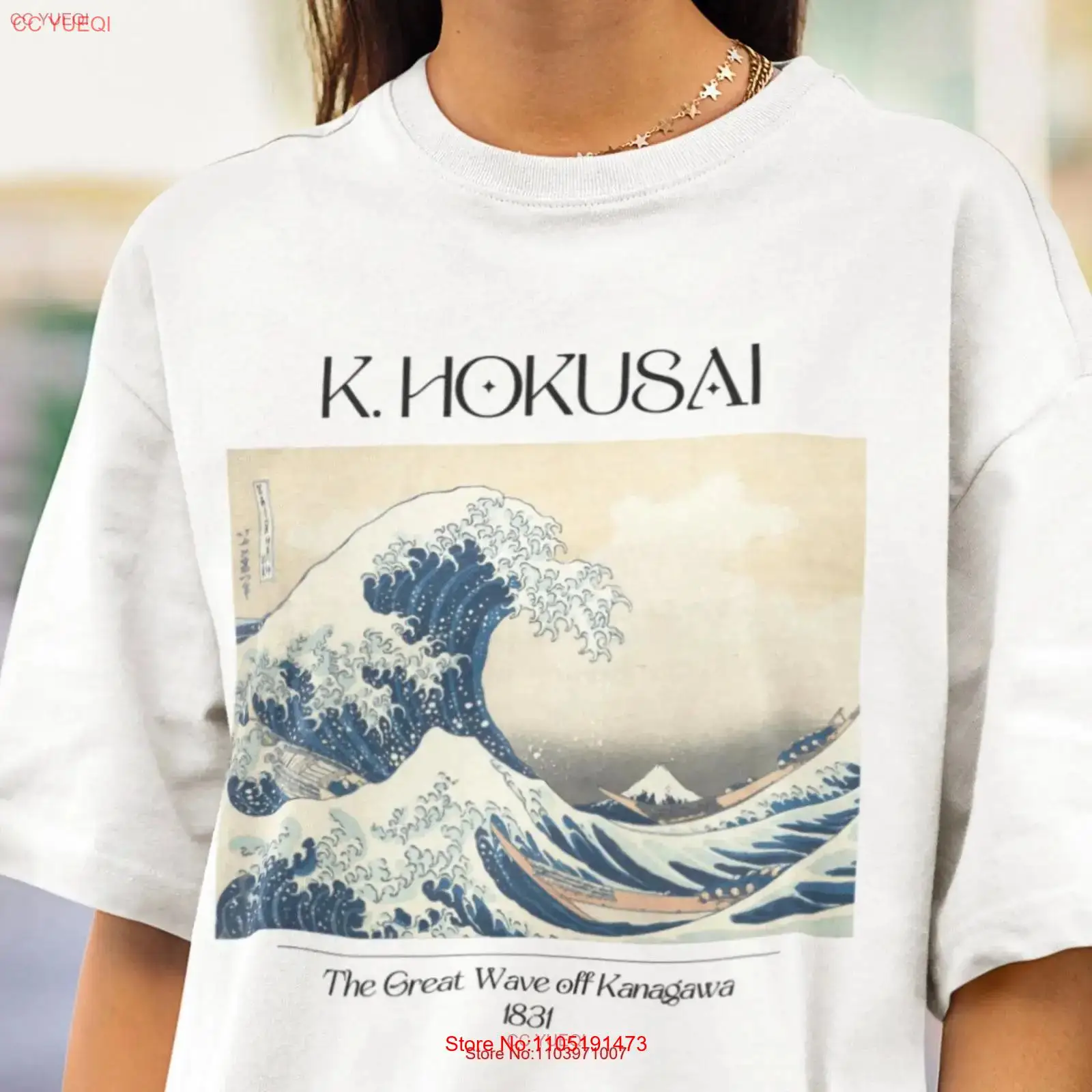 Katsushika Hokusai Kanagawa'da - Vintage Fashion Art incelemesi ve fiyatı