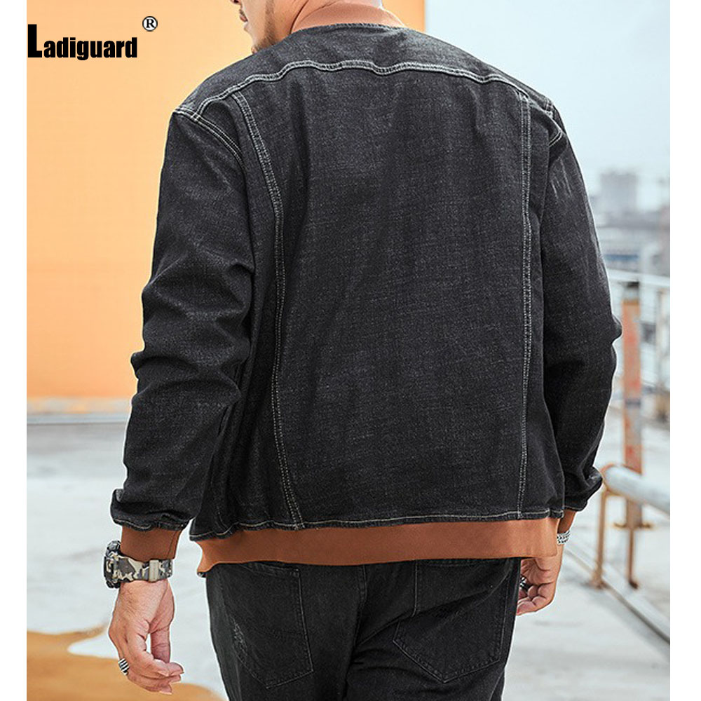 Ladiguard artı boyutu 7xl Mens - Patchwork Jean Jacket incelemesi ve fiyatı