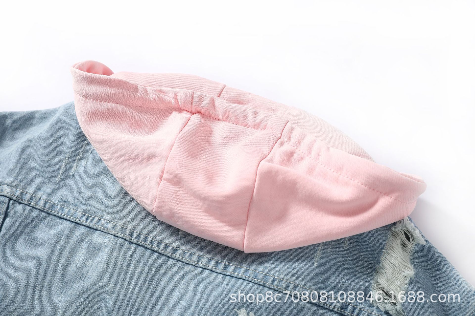 Avrupa tarzı gevşek kapüşonlu  - Patchwork Jean Jacket incelemesi ve fiyatı