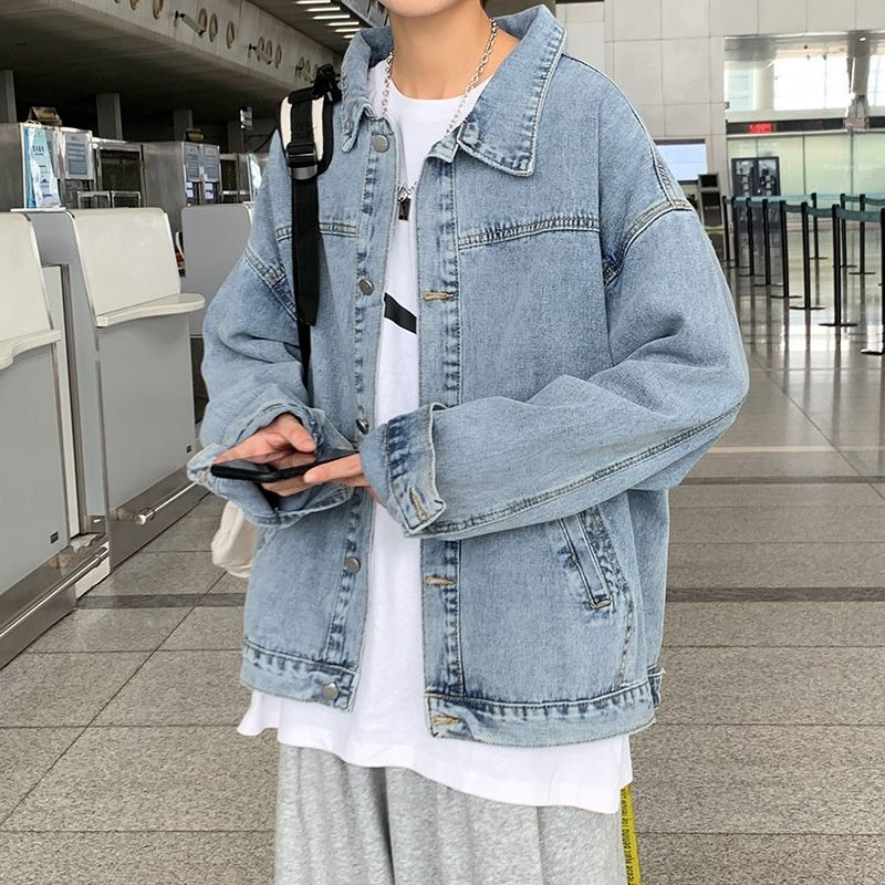 2025 Kış Erkek Kot Montları Gi - Patchwork Jean Jacket incelemesi ve fiyatı