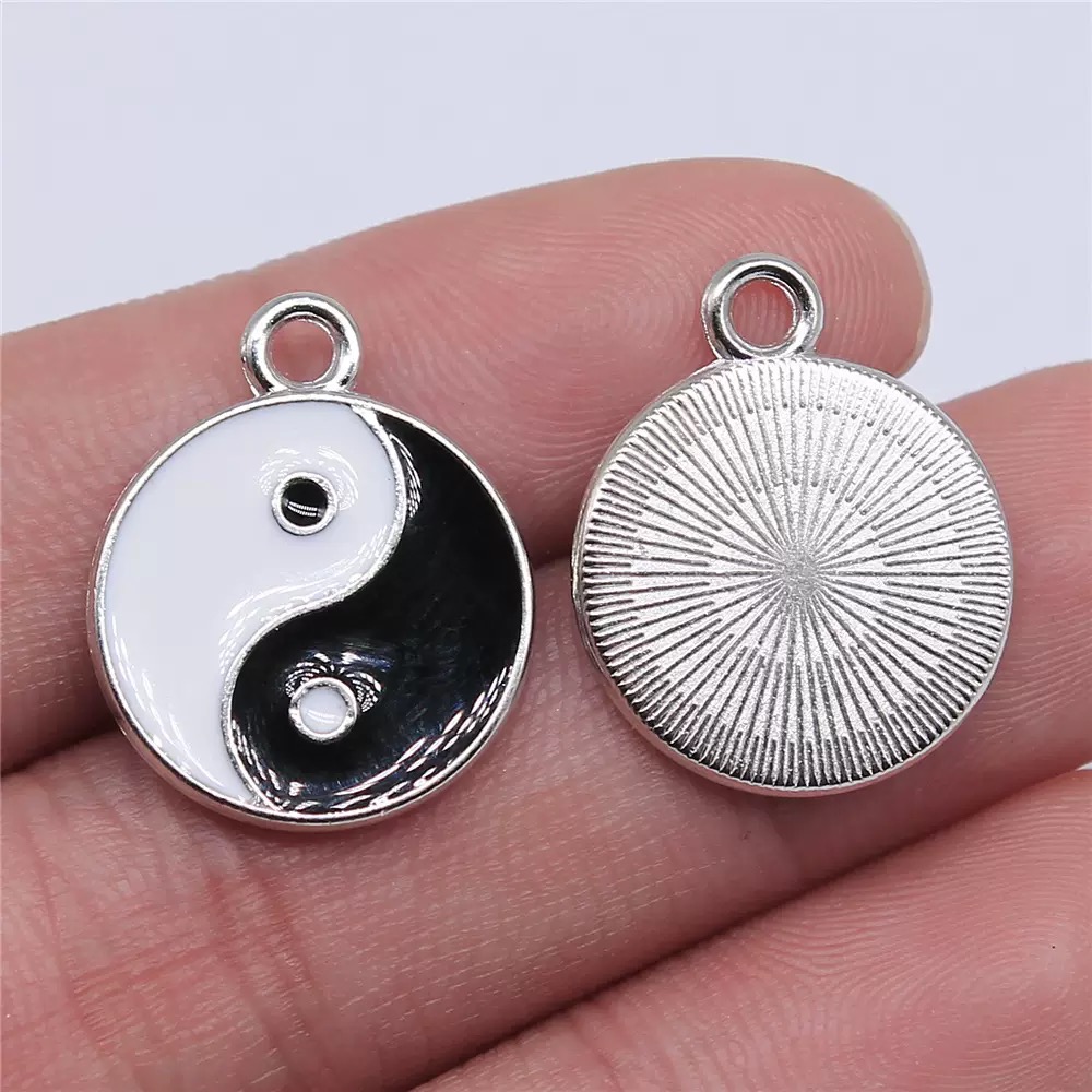 10/20 adet Alaşım Tai Chi Char - Vintage Fashion Jewelry Necklaces incelemesi ve fiyatı