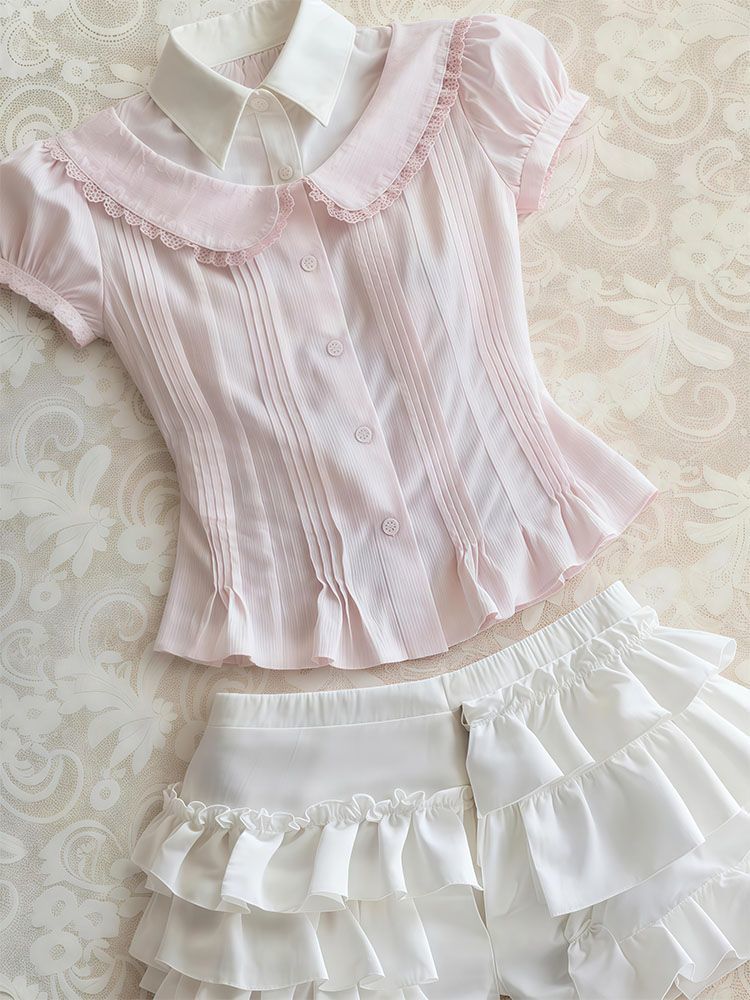 Tatlı 2 Parça Set Kadın Giysil - Vintage Fashion Korea incelemesi ve fiyatı
