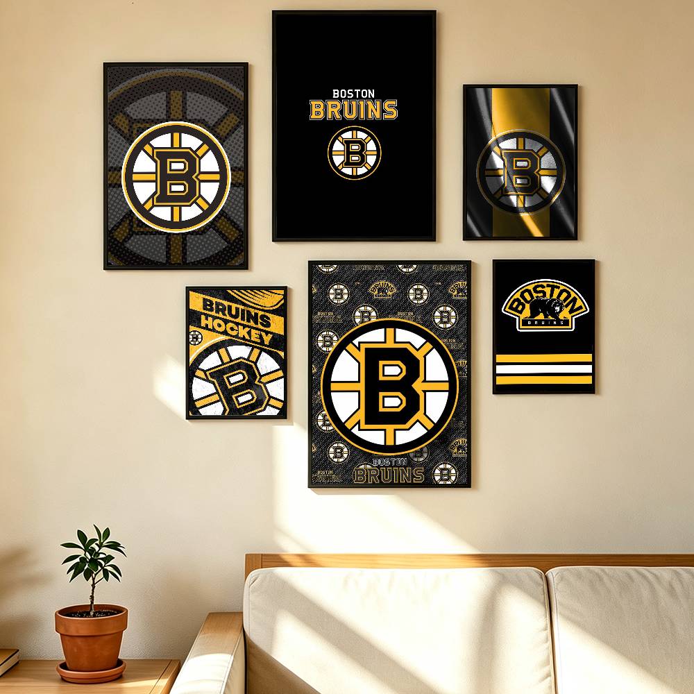 Havalı Moda Boston B-Bruins Po - Vintage Fashion Prints For Wall incelemesi ve fiyatı