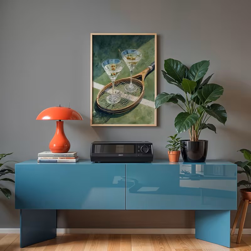 Tenis Kulübü Temalı Vintage Po - Vintage Fashion Art incelemesi ve fiyatı